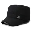 Nova Boina Masculina de Inverno com Forro de Veludo Espesso, Chapéu Plano Casual para Exterior, Quente, de Algodão, à Prova de Vento, Proteção para as Orelhas, Boné de Baseball
