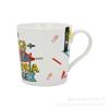 Taza Cerámica Personalizada 12oz Graffiti Letras Inglesas Simple y Atmosférica Taza Cónica Taza de Café Venta Directa de Fábrica Oficina