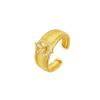 Anillo de Zirconia Exquisito de Lujo Ligero para Mujer, Sencillo, Moderno, Versátil, Elegante, Nuevo Estilo Popular, Anillo Abierto, Anillo para Dedo Índice