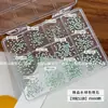 Arte de Uñas Circonita Verde Pequeños Adornos Pedrería Pedrería de Fondo Plano Uñas Super Brillantes Popular Modelo de Celebridad de Internet Mini Pedrería Pequeña al por Mayor