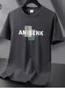 Camiseta de manga corta transfronteriza para hombre, nuevo modelo 2026, camiseta de cuello redondo, corte holgado, moderna y versátil, camiseta básica de moda para Instagram
