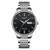 Guanqin 16221 Reloj para Hombre Reloj Mecánico Completamente Automático Resistente al Agua Luminoso de Negocios Acero Inoxidable Correa de Acero Nuevo Reloj para Hombre