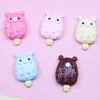 Urso de Desenho Animado Grande Sorvete Sorvete Acessórios Numéricos Cola de Creme Adesivo de Geladeira Diy Capa de Celular Pente de Cabelo Venda por Atacado