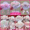 Par de Accesorios para el Cabello Rosas con Borlas Estilo Nacional Infantil Año Nuevo Año Nuevo Lunar Pasador Antiguo Diadema para Niñas Bebés Hanfu Pasador