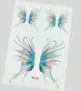 Pegatinas de Tatuaje Facial de Mariposa, Tatuajes Temporales de Transferencia al Agua, Pegatinas Impermeables de Maquillaje para Rostro y Ojos para Fiesta Bar Cosplay Carnaval Festival