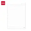 Relleno de hojas sueltas Deli Na560-2 (Forrado) Cuaderno Rayado A5 de 20 Agujeros Reemplazable