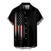 Camisas Nuevas de Venta Caliente para Hombres Transfronterizas, Camisas Casuales de Manga Corta con Cuello Lapel de Talla Grande Europeas y Americanas Estampadas en 3D