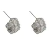 Japonés Coreano Exquisito Moda Versátil Circonita Aro para Oreja en Forma de C Nicho Temperamento Simple Diseño Único Sentido Pendientes Super Brillantes para Mujeres