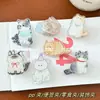 Lindos clips para carpetas con temática de gatos, perfectos para niñas, con diseño de cola larga, ideales para estudiantes, y con estilo de caricatura