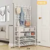 El más vendido del Sudeste Asiático Estante de Almacenamiento Multifuncional para el Hogar, Zapatero y Sombrerero Integrado, Estante de Almacenamiento de Pie, Perchero para Ropa de Dormitorio