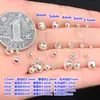 Plata de Ley s999 Cuentas Láser Facetadas Disco Cuentas Redondas Cuentas Espaciadoras Cristal Wenwan Cuerda para Tejer Cuerda de Collar Accesorios DIY