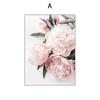 Moderno Simples Elegante Planta Branco Pó Flores Buquê de flores mural sala de estar sofá parede de fundo pintura decorativa sem moldura pintura pendurada transfronteiriço