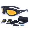 Gafas Tácticas Daisy C5 Negras Gafas de Sol Polarizadas para Exteriores Antiexplosión Gafas para Tiro Gafas de Visión Nocturna para Ciclismo