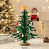 2026 Nova Decoração de Natal Pequena Árvore de Natal de Mesa Pacote de Material DIY para Casa Mini Enfeite Pequeno Presente