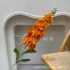 Jacinto de Tallo Único Delphinium Flor Artificial Modelo Nuevo Violeta Decoración de Salón de Bodas Arreglo Floral Flor de Seda