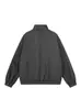Chaqueta Minimalista de Alta Gama Desestructurada con Cuello Alto para Hombre y Mujer, Nuevo Estilo Retro Americano, Estilo Urbano Genial, Ropa de Abrigo Holgada y Versátil