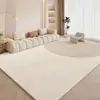 Tapete de sala de estar estilo nórdico transfronteiriço, resistente à sujeira e fácil de manter, adequado para quarto, sofá e mesa de centro, tapete de área grande de cobertura total