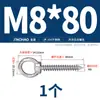 Tornillos de Ojal de Acero Inoxidable 304 con Ganchos de Anilla, Tornillos de Ojal Auto-Perforantes Auto-Roscantes, Tornillos para Madera de Audio