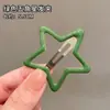 Grampo de Cabelo Estrela Grampo de Cabelo Menina Dopamina bb Presilha Nova Popular Presilha para Franja Presilha Lateral Estrela de Cinco Pontas Acessórios de Cabelo para Mulheres