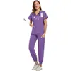 Impressão Digital Personalizada Tecido Stretch em Quatro Direções Roupas para Lavar à Mão Uniformes de Enfermagem Exame Físico Equipe Médica Roupa de Trabalho Lotes Pequenos Sem Pedido Mínimo