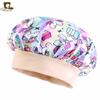 Gorro de dormir de satén para bebé con estampado de unicornio, gorro para el cuidado del cabello JDKB-21A-2