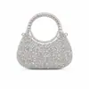 Bolsa de Acrílico con Pedrería Transfronteriza Europea y Americana Mini Calcomanía Infantil Bolsa de Diamantes Bolso de Mano Pequeño Bolso de Hombro Monedero Bolsa Brillo Diamante