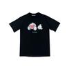 Camiseta de algodón puro de verano nueva moda europea y americana marca Palm Angel oso con corazón roto estampada holgada casual manga corta ins