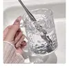 Patrón de Ola Transparente Lujo Ligero Taza para Enjuague Bucal Taza para Cepillo de Dientes Familiar Taza para Lavar de Pareja con Asa Portacepillos de Alta Apariencia