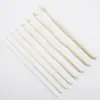 Ganchillo de Plástico Blanco 3.0-12mm Herramienta de Tejido con Lana Crochet de Cabeza Única Crochet Grueso de Cristal