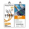 Cable de carga mecha de aleación de zinc caja de embalaje giratoria de 180 grados un para tres cable de máquina curva datos del cliente caja de cartón con impresión a color