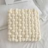 Cojín tejido para el hogar de color caramelo, estilo nórdico Ins, con nudo decorativo, para sofá, silla, futón, galleta