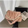 Bolso de Mujer de Nicho Estilo Francés 2025 Nuevo Bolso Plegado Versátil Bolso Cruzado con Cadena Bolso de Hombro de Moda