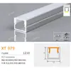 Canal de Aluminio para Luz Lineal LED al por Mayor del Fabricante, Luz Lineal con Borde, Canal de Luz de Aleación de Aluminio, Perfil de Canal de Aluminio para Luz Lineal