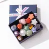 Caja de Regalo Popular Transfronteriza de Cristal Natural Set de Piedras Irregulares de Colores Piedra Rodante Set de Muestras Minerales Adornos Venta al Por Mayor