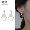 Pendientes Xi goo E1260 S925 de plata con diseño de flor hueca, pequeños y con sentido del estilo. Nuevos pendientes.