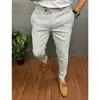 Nuevos Pantalones Casuales Formales para Hombre de Estilo Europeo y Americano con Cintura Extendida y Hebilla, Populares en Wish, Aliexpress y Amazon