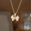 Collar Transfronterizo de Acero de Titanio de Dongguan para Mujer, Lujo Ligero, Nicho, Sensación de Alta Gama, Nuevo Estilo de Verano, Regalo para Mejor Amiga, Exquisita Cadena para Clavícula