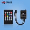 Controlador de música de 20 teclas de fonte vermelha dupla de fábrica controle remoto infravermelho rgb controle de voz de música colorido controlador de tira de LED
