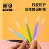 Pinzas para cuentas de mano de color grueso de macarrón, pinzas para pestañas de color, pinzas para codo de cabeza recta, pinzas adhesivas para cuentas de mano de dibujos animados