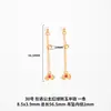 Accesorios de Cadena con Recubrimiento de Cobre que Conservan el Color Más Vendidos en Amazon Cadena Media para Cola de Cadena DIY Princesa Perla Corindón Rojo-Verde