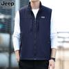 Chaleco para Hombre 2024 Otoño con forro polar talla grande Multibolsillos Limpiar Herramientas Doble cara Chaleco para Hombre 8579