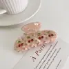 Pasador de Ácido Acético Coreano Lindo Clip de Pinza de Pastel de Cereza Nuevo Diseño de Nicho de Ácido Acético Pinza de Tiburón de Industria Pesada Accesorios para el Cabello