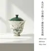 Conjunto de Chá Doméstico Estilo Dinastia Tang e Song Pedra Vermelha Orquídea Pintado à Mão Estilo Antigo, Conjunto de Chá Kung Fu, Bule, Gaiwan, Xícara do Mestre, Xícara de Chá