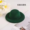 Materiales hechos a mano para manualidades sombrero pequeño joyería pequeña materias primas gorra desnuda decorativa pinza para el pelo gorra tela de lana gorra base para muñeca 7CM