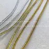 Cinturón de Serpiente Negro y Blanco Dorado Plateado Rojo de 0.3/0.5 cm con Patrón Cóncavo, Cuerda Delgada, Cinturón de Espiga, Adorno para Ropa Cheongsam, Dorado Profundo