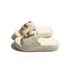 Sandalias tipo chancla de EVA de verano desmontables para uso casual en exteriores e interiores, ligeras, duraderas, lindas pantuflas de gato hamburguesa para mujer