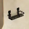 Prateleira de Armazenamento para Banheiro Ventosa Prateleira de Canto para Banheiro Prateleira de Armazenamento para Banheiro Prateleira de Lavatório Montada na Parede Sem Furos