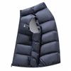 Chaleco de plumón grueso con cuello alto a prueba de viento para hombre, Otoño e Invierno, Nuevo, para Exteriores, 90% Terciopelo, Nuevo Estándar Nacional, Chaleco Exterior de Plumón de Pato Blanco