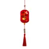 Linternas luminosas de tela seleccionadas cuidadosamente para el Festival de Medio Otoño, decoraciones colgantes de mano con relieve dorado de ambiente festivo, colgantes decorativos de estilo chino