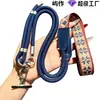 ¡Guau! Lanyard Tejido Personalizado con Patrón Retro para Teléfono, Correa Ancha Cruzada, Broche Giratorio Metálico, Antiperdida